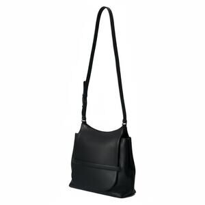 The Row Sideby Black Pebbled Leather Crossbody Bag Shoulder Luxury Authentic